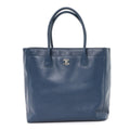 Chanel Caviar Tall Cerf Tote Blue
