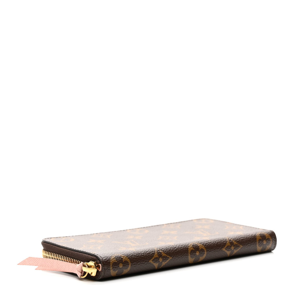 Louis Vuitton Monogram Clemence Wallet Rose Ballerine