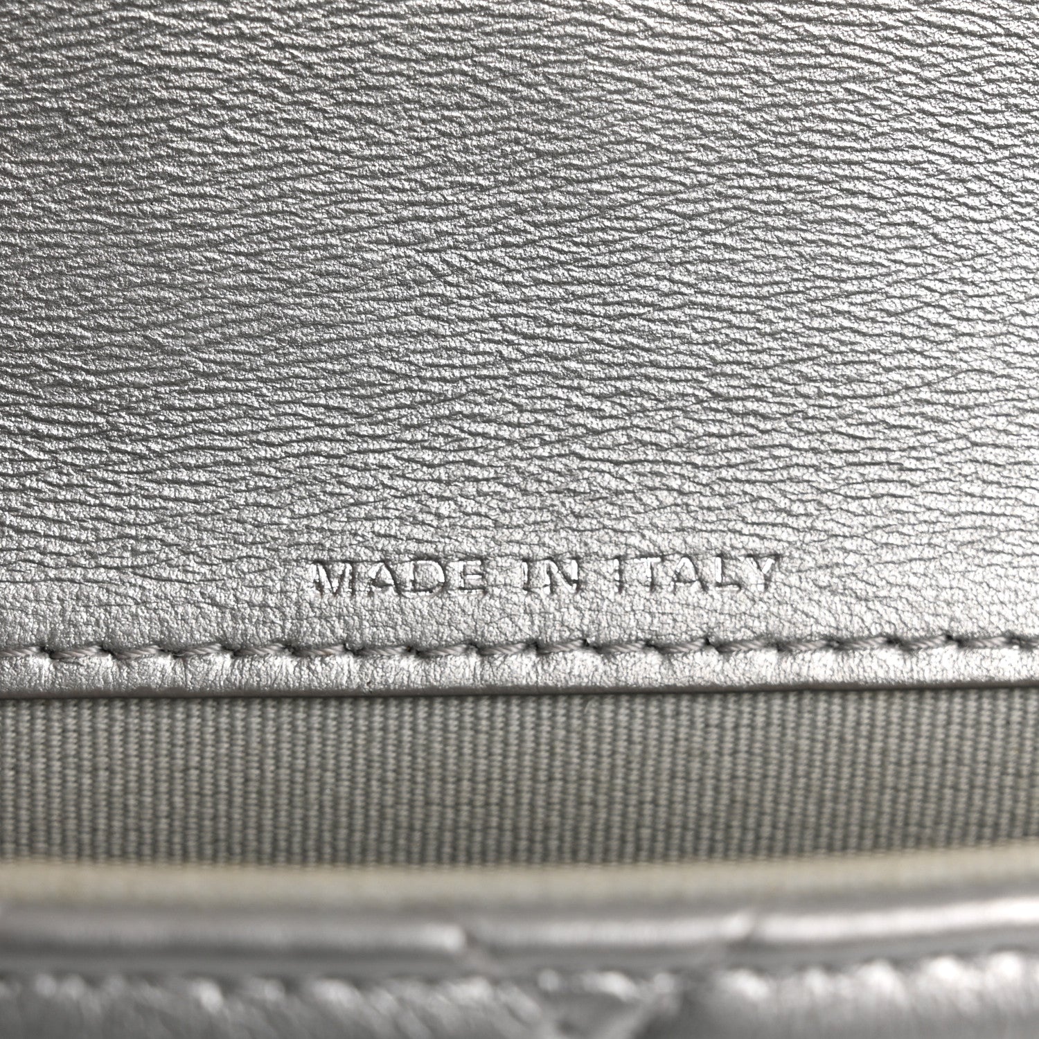 Chanel Metallic Lambskin Quilted Mini Giant CC Flap Argent