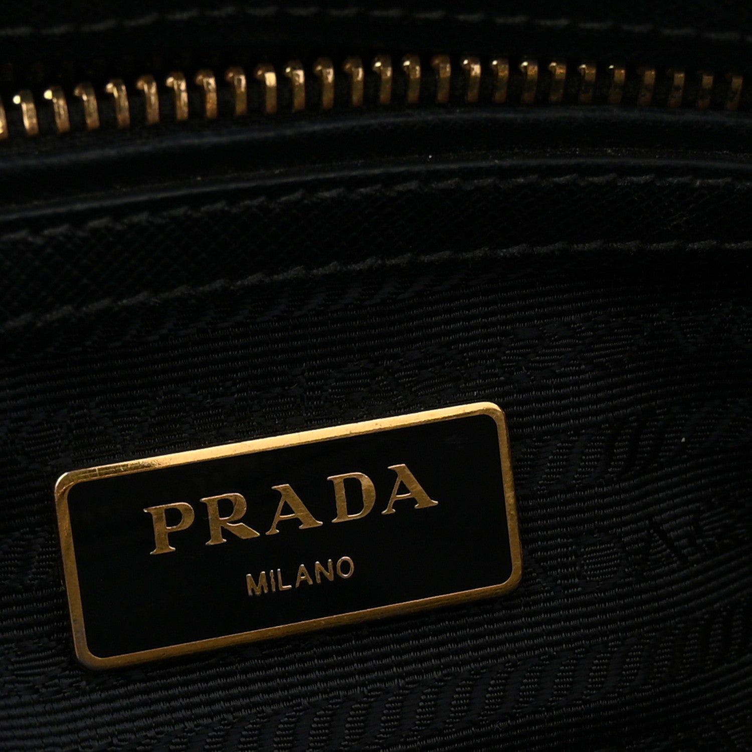 Prada Saffiano Small Galleria Double Zip Tote Black