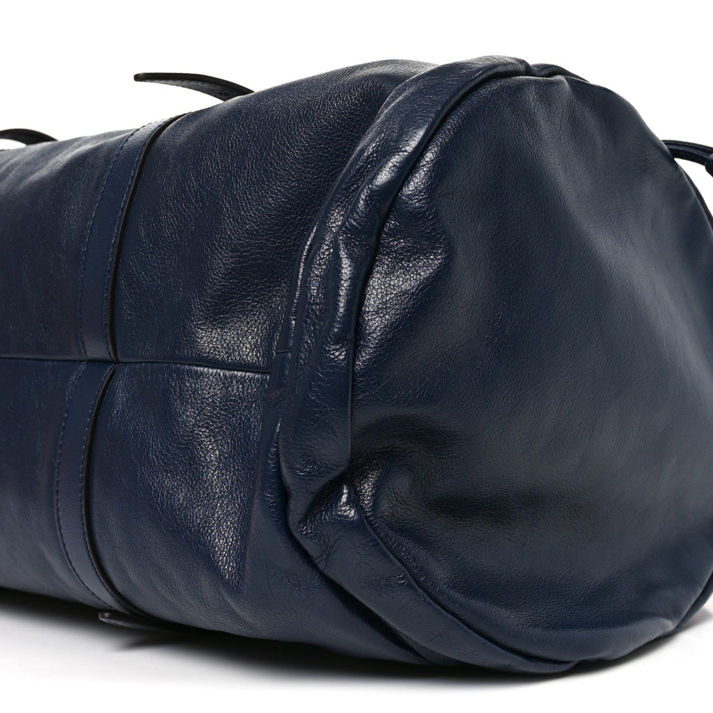 Gucci Piuma Lux Energy Monochrome Double G Duffle Bag Blue