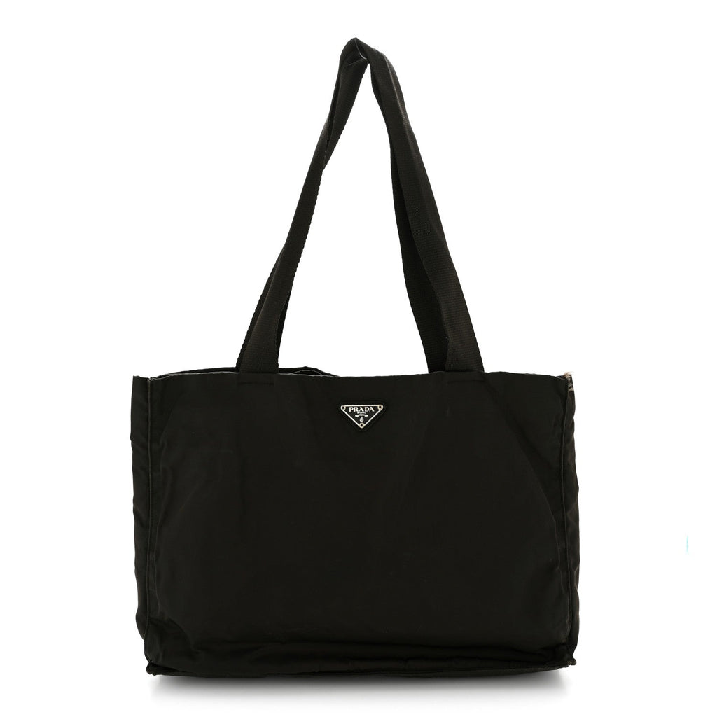 Prada Tessuto Nylon Shopping Tote Bruciato