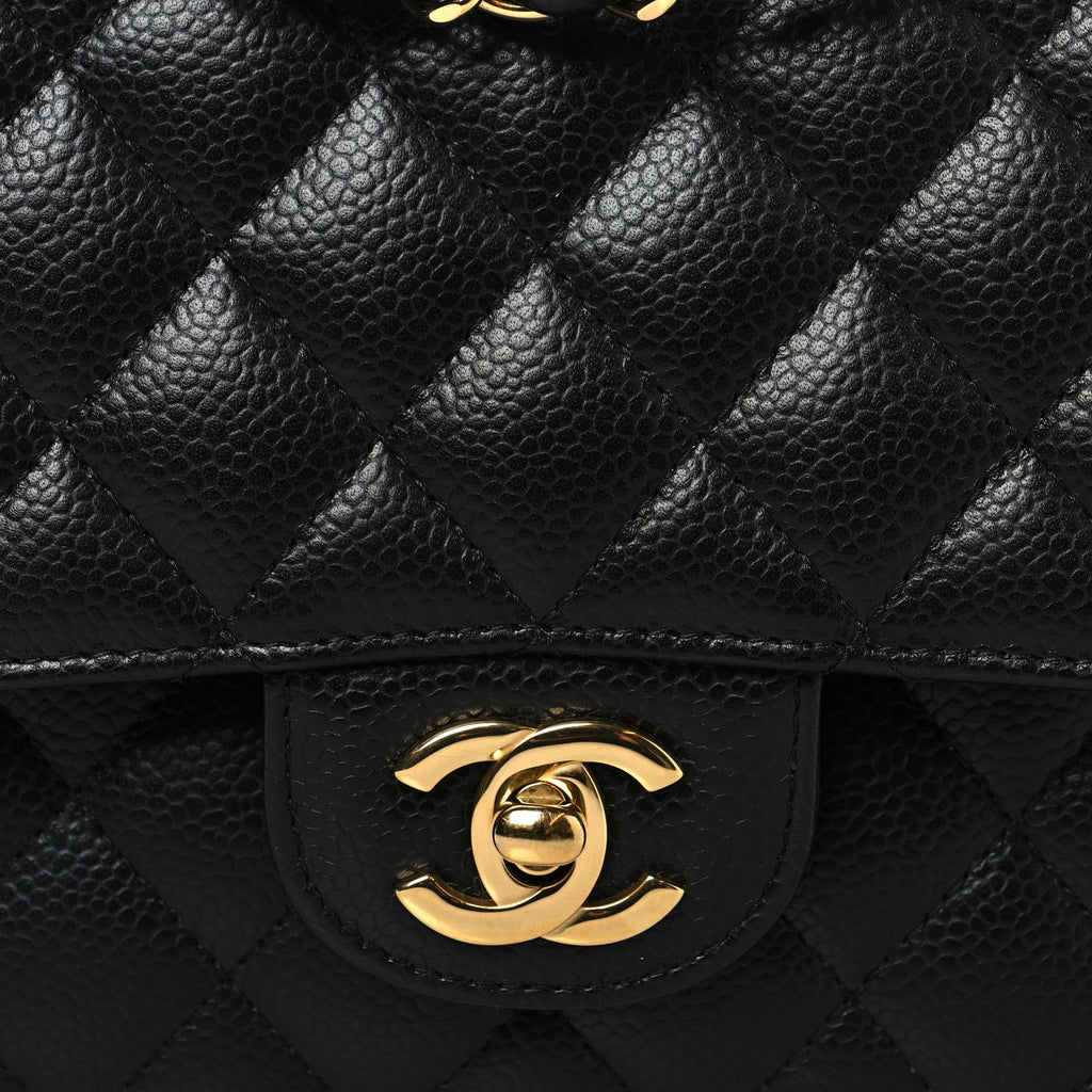 Chanel Caviar Quilted Medium Double Flap Black
