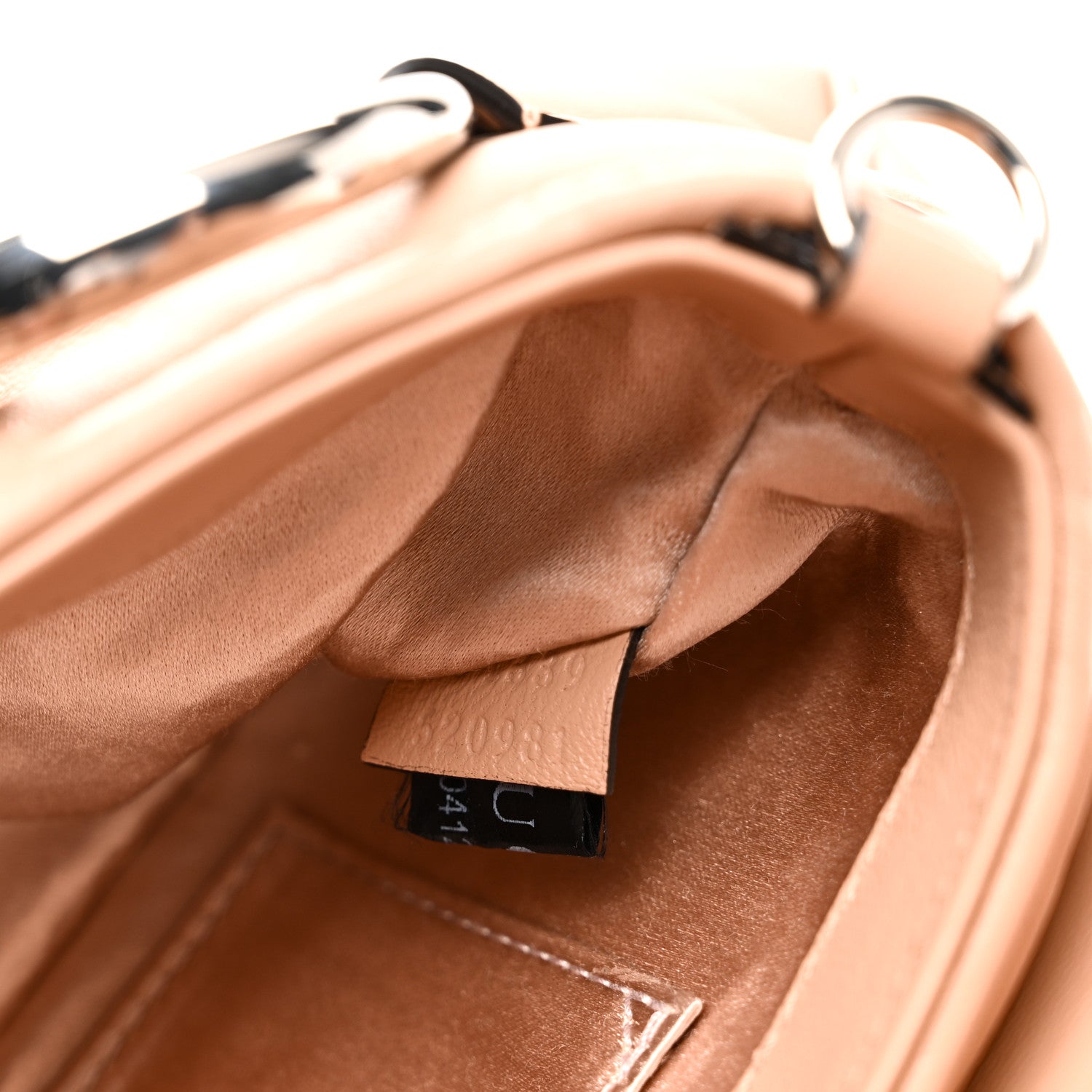 Gucci Nappa Vertical Matelasse Small Maxi Horsebit Chain Shoulder Bag Beige