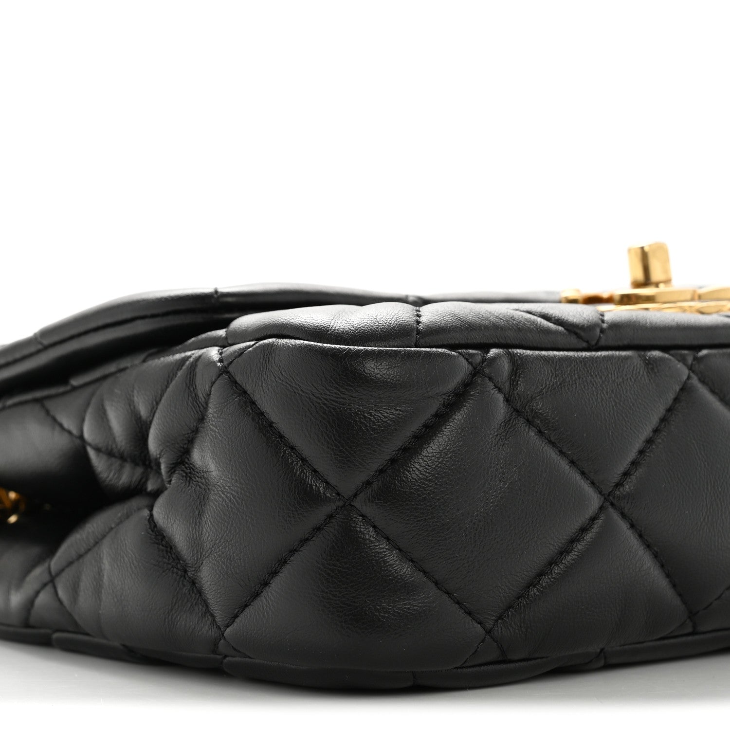 Chanel Lambskin Quilted Mini Flap Black
