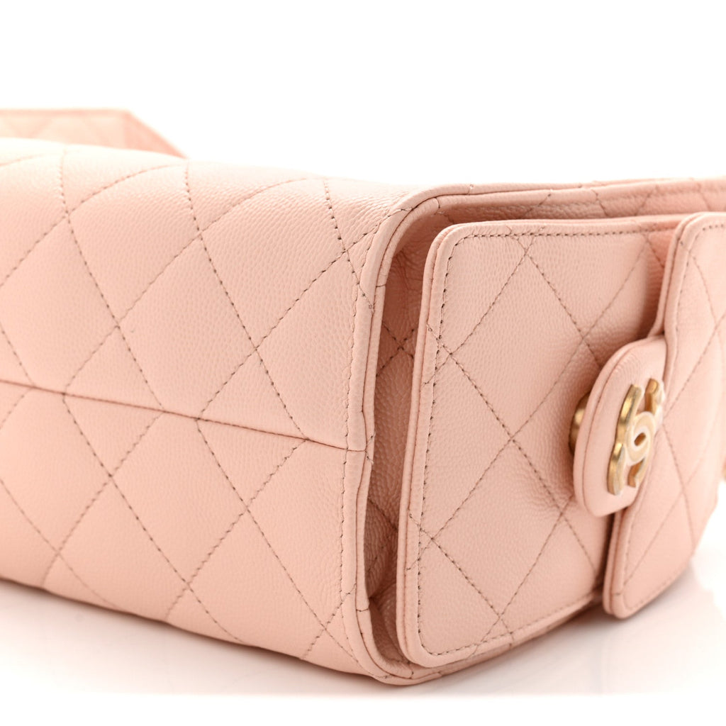 Chanel Caviar Quilted Mini Chanel 25 Handbag Light Pink