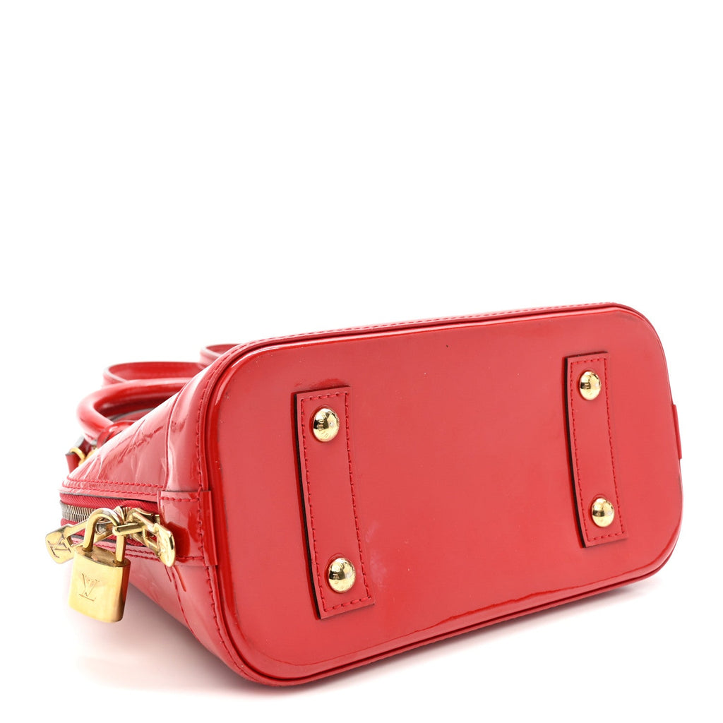 Louis Vuitton Vernis Alma BB Cherry