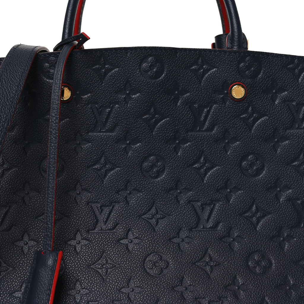 Louis Vuitton Empreinte Montaigne MM Marine Rouge