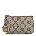 Gucci GG Supreme Monogram Selleria Key Case  Brown