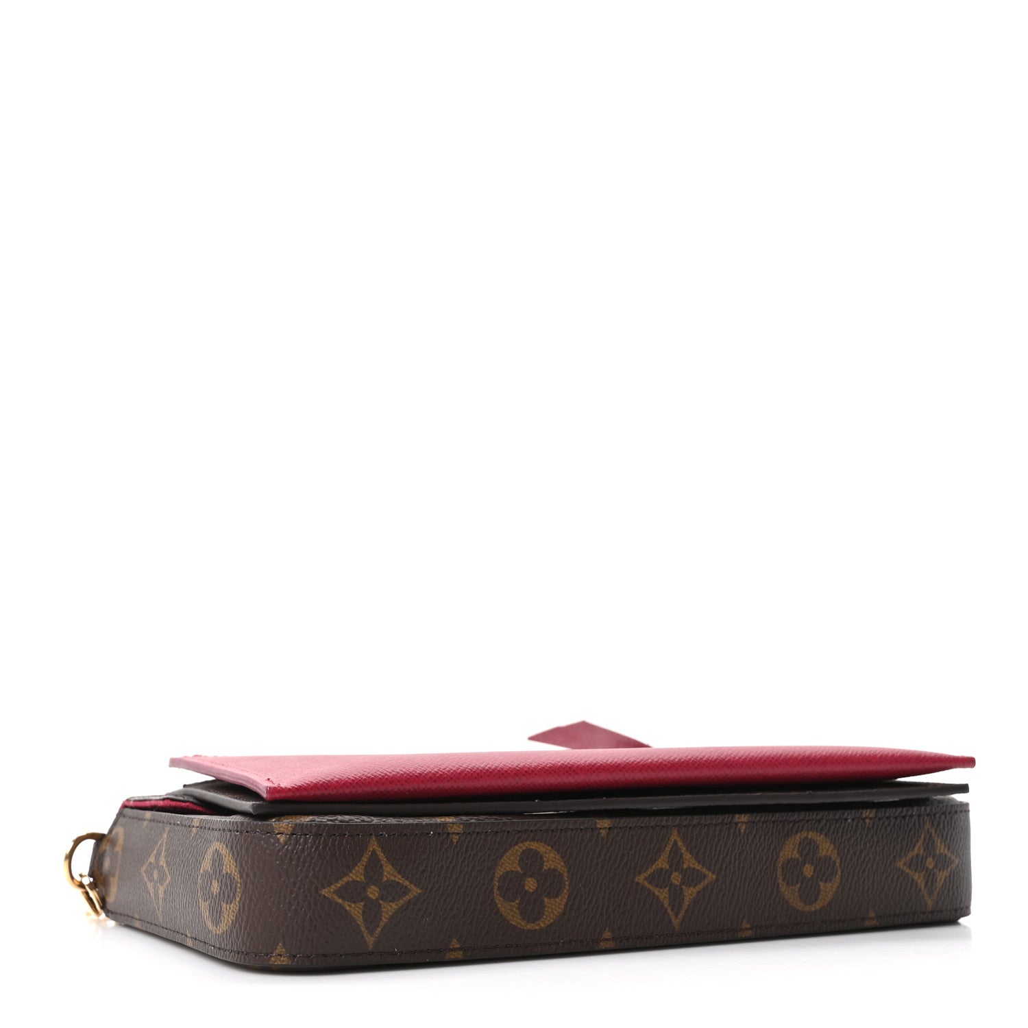 Louis Vuitton Monogram Pochette Felicie Chain Wallet Fuchsia