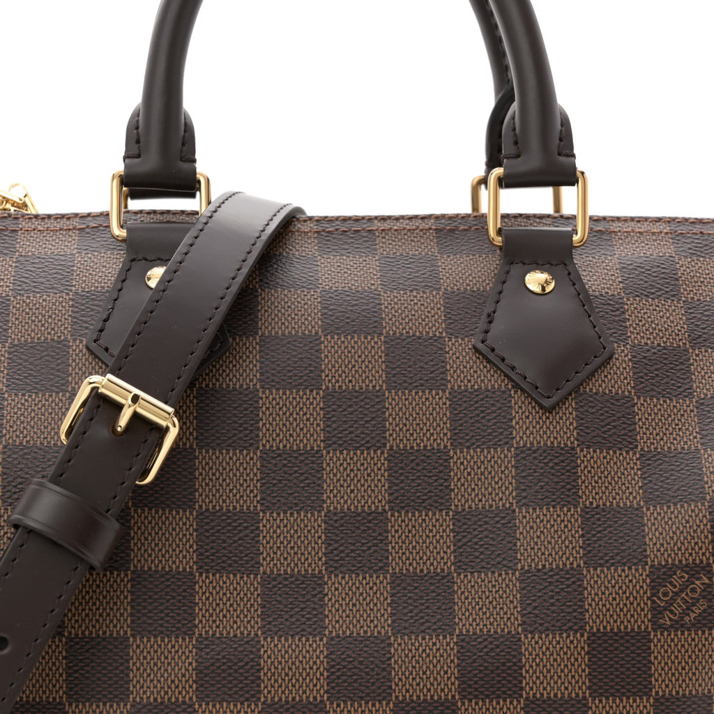 Louis Vuitton Damier Ebene Speedy Bandouliere 25