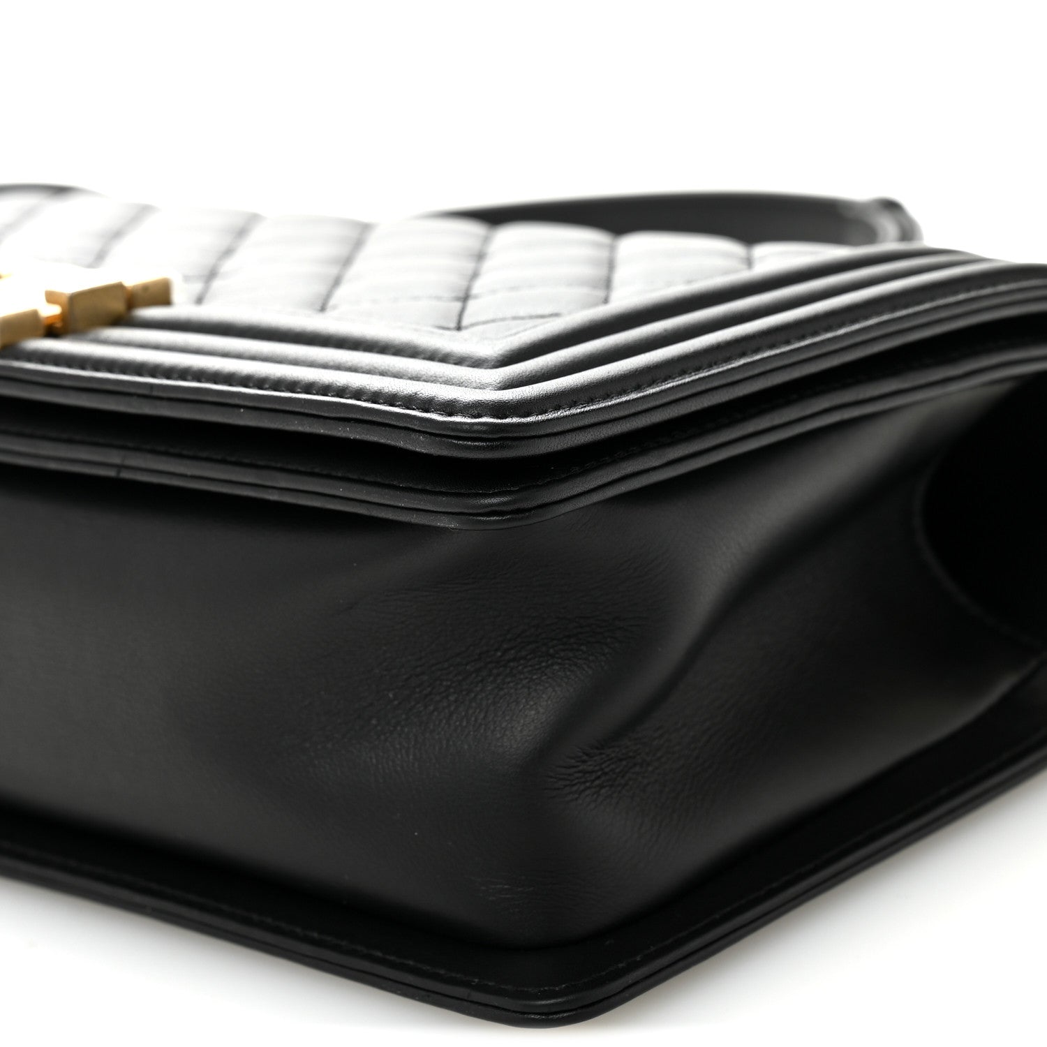 Chanel Calfskin Quilted Medium Boy Flap Black