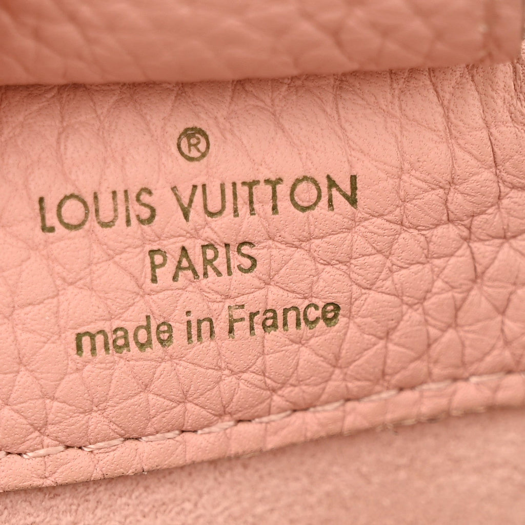 Louis Vuitton Damier Ebene Cuir Taurillon Brittany Magnolia