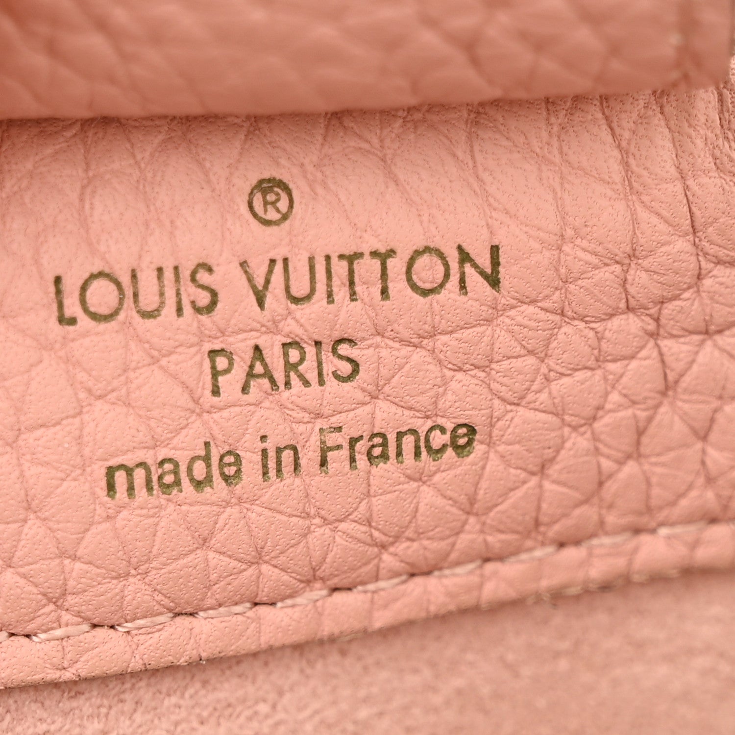 Louis Vuitton Damier Ebene Cuir Taurillon Brittany Magnolia