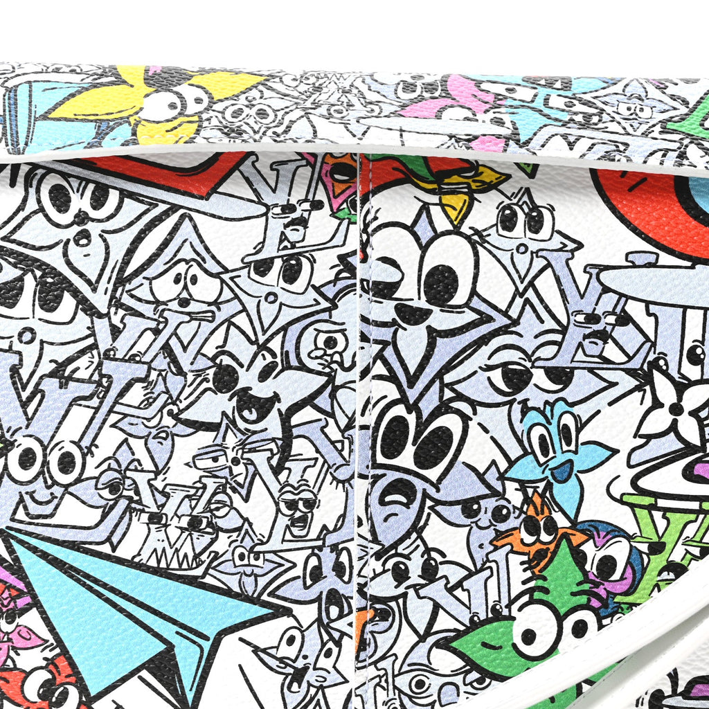 Louis Vuitton Monogram Comics Trio Envelope Pouch Multicolor