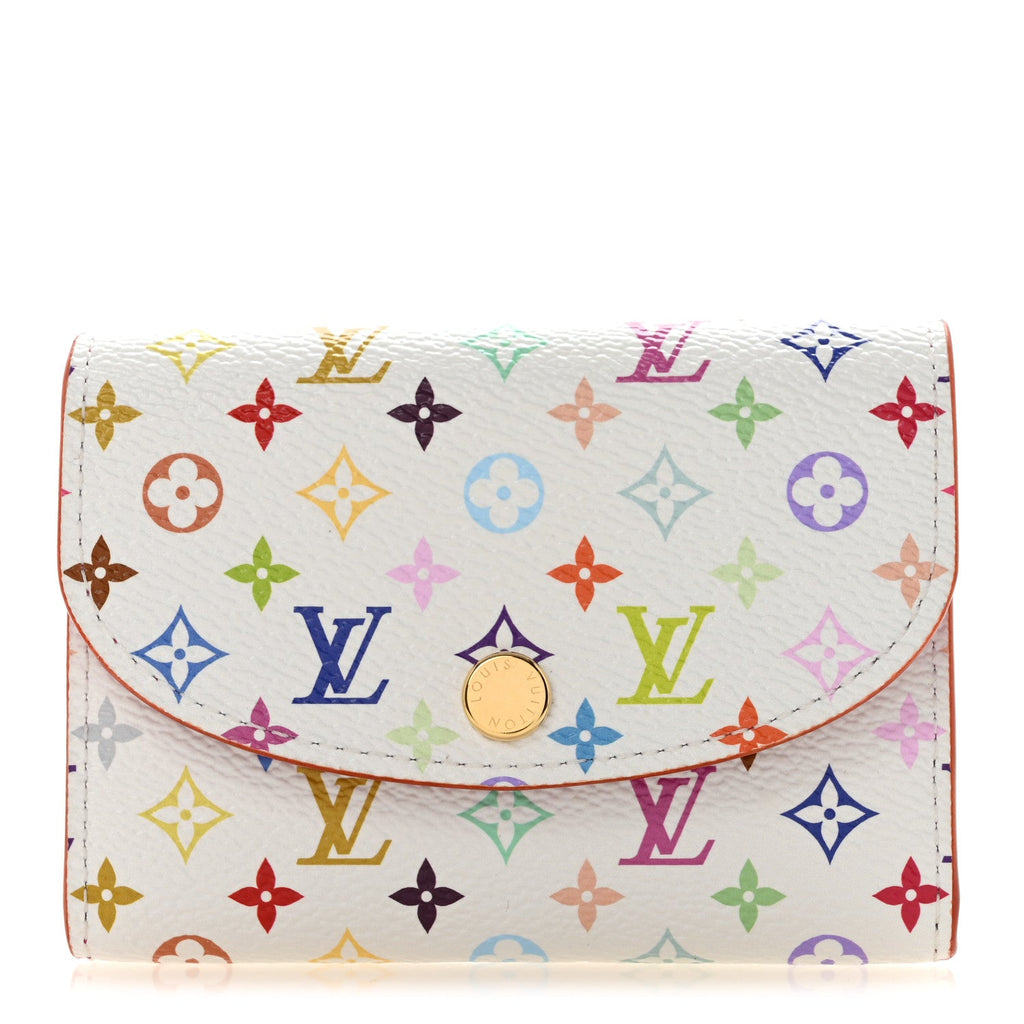 Louis Vuitton LV X TM Monogram Multicolor Rosalie Coin Purse White Kawaii Pink