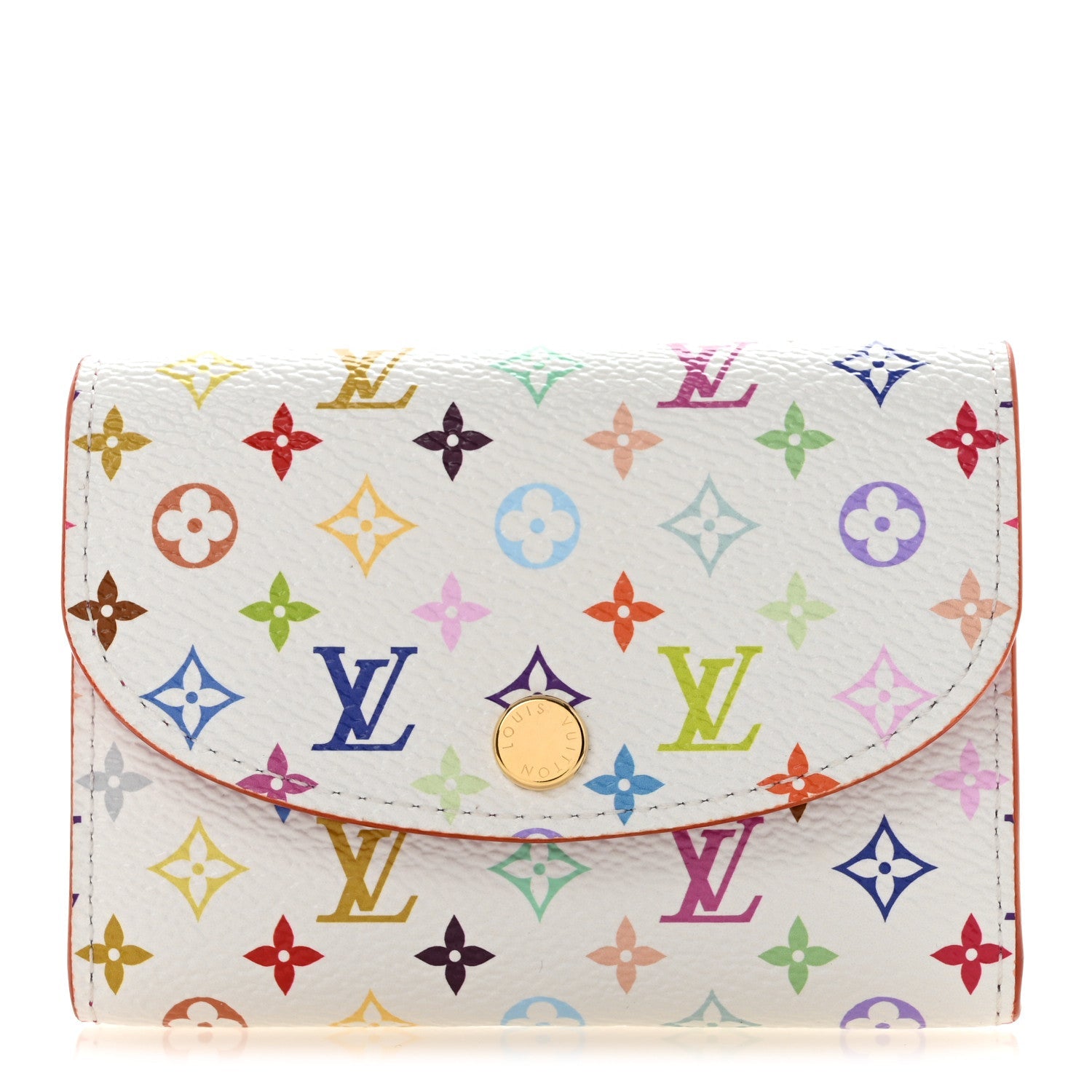 Louis Vuitton LV X TM Monogram Multicolor Rosalie Coin Purse White Kawaii Pink