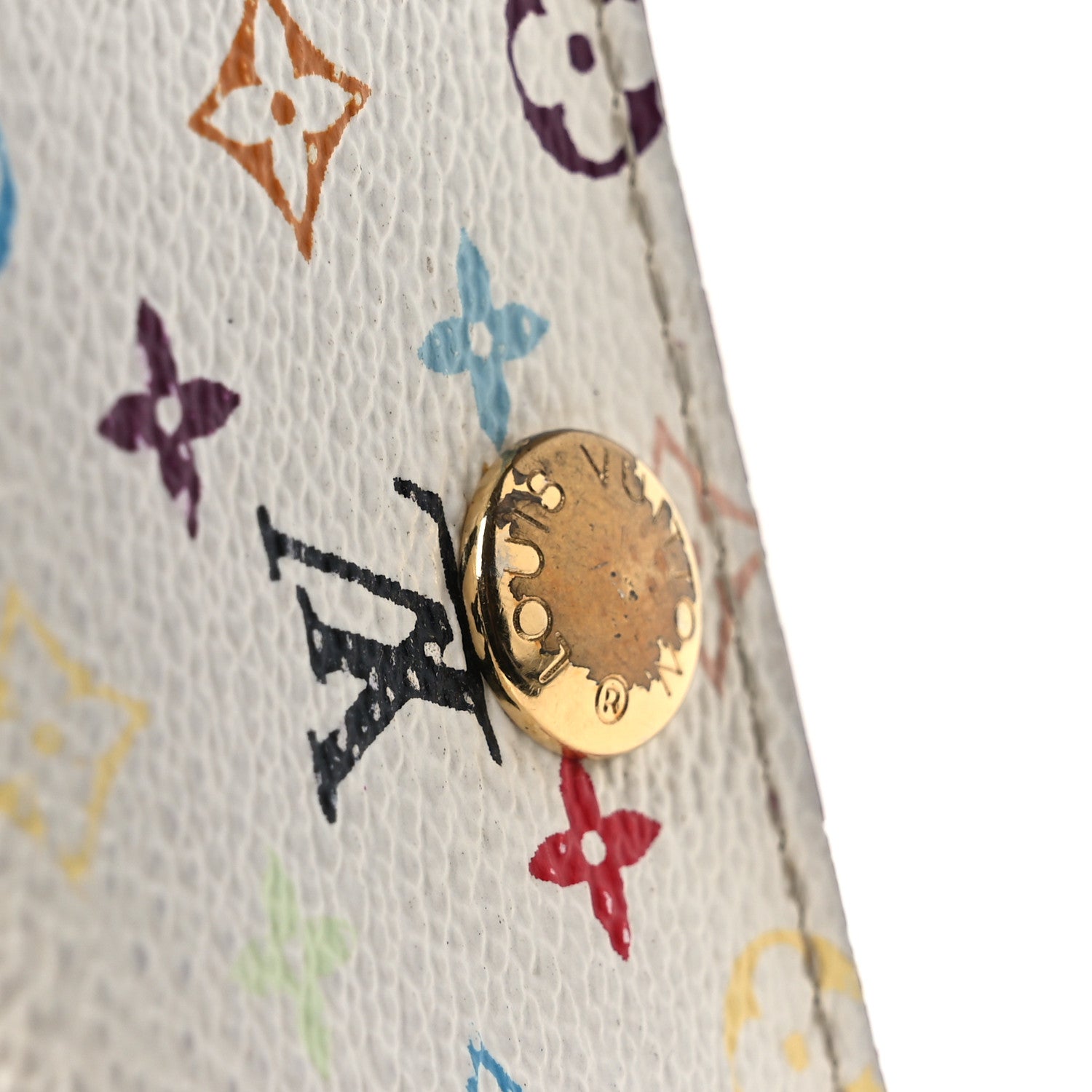 Louis Vuitton Monogram Multicolor Multicles 4 Key Holder White
