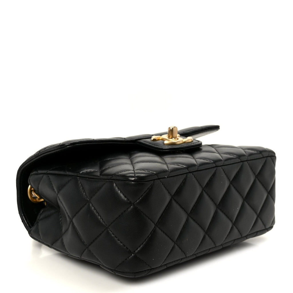 Chanel Lambskin Quilted Casino Chips Small Flap Black