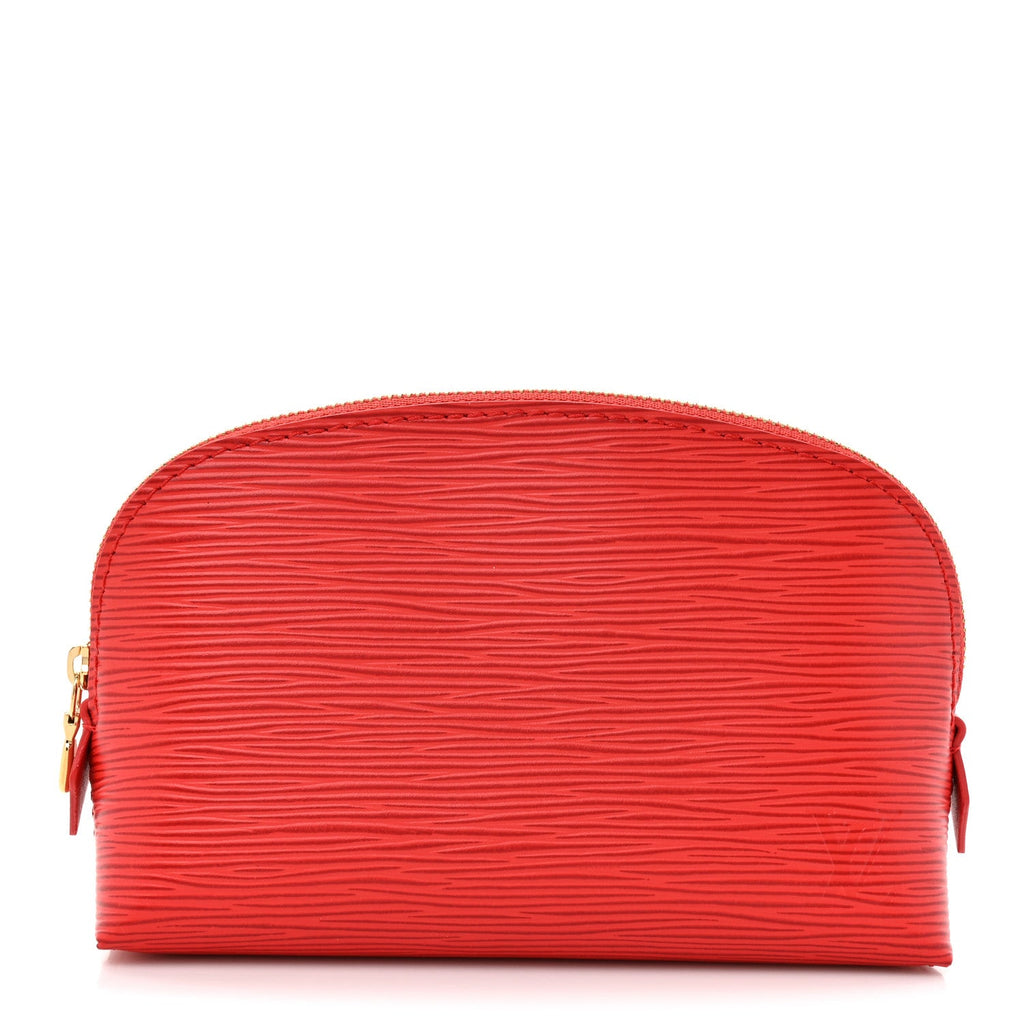 Louis Vuitton Epi Cosmetic Pouch PM Rouge Louis