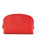Louis Vuitton Epi Cosmetic Pouch PM Rouge Louis