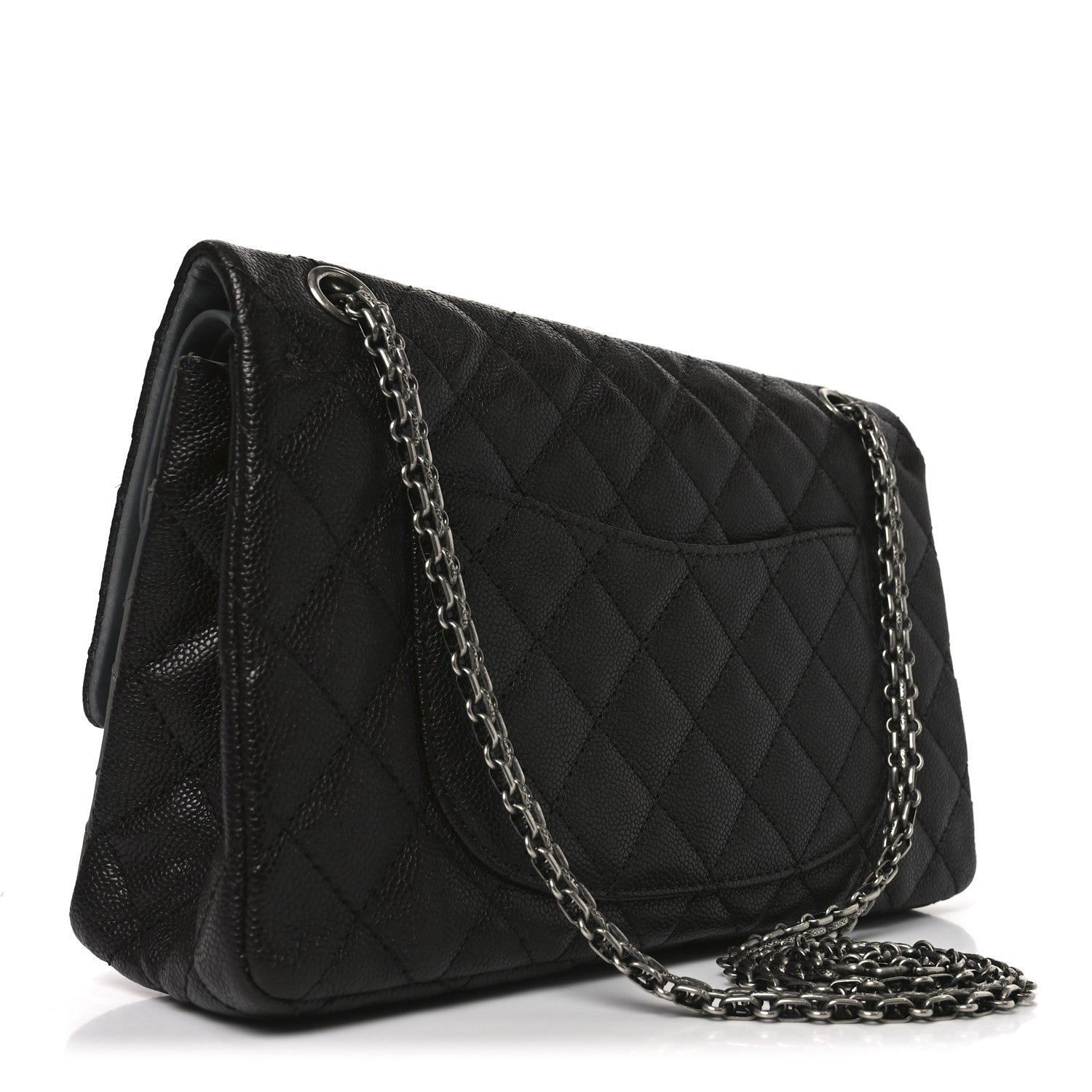 Chanel Caviar Iridescent Calfskin 2.55 Reissue 226 Flap Brown Grey