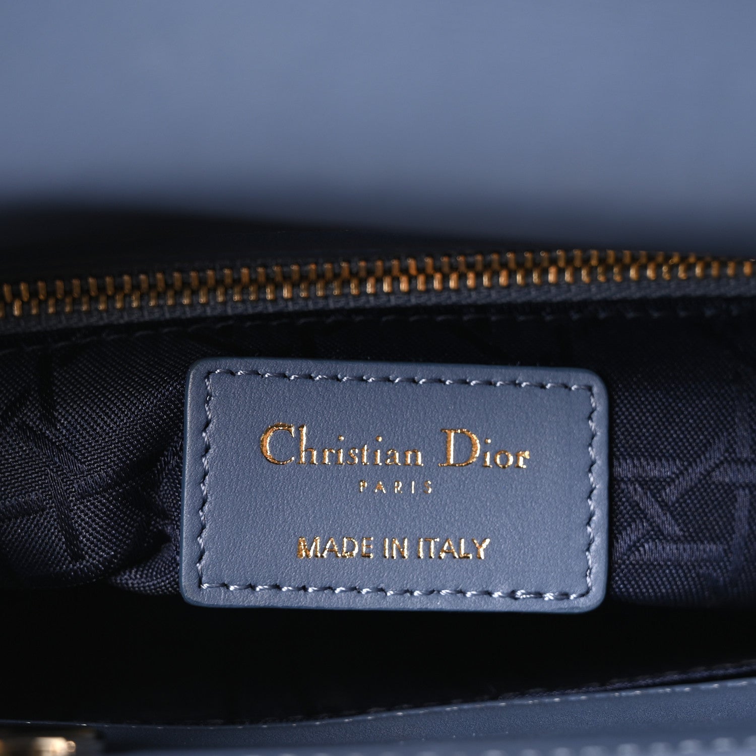 Christian Dior Lambskin Cannage Small My ABCDior Lady Dior Blue
