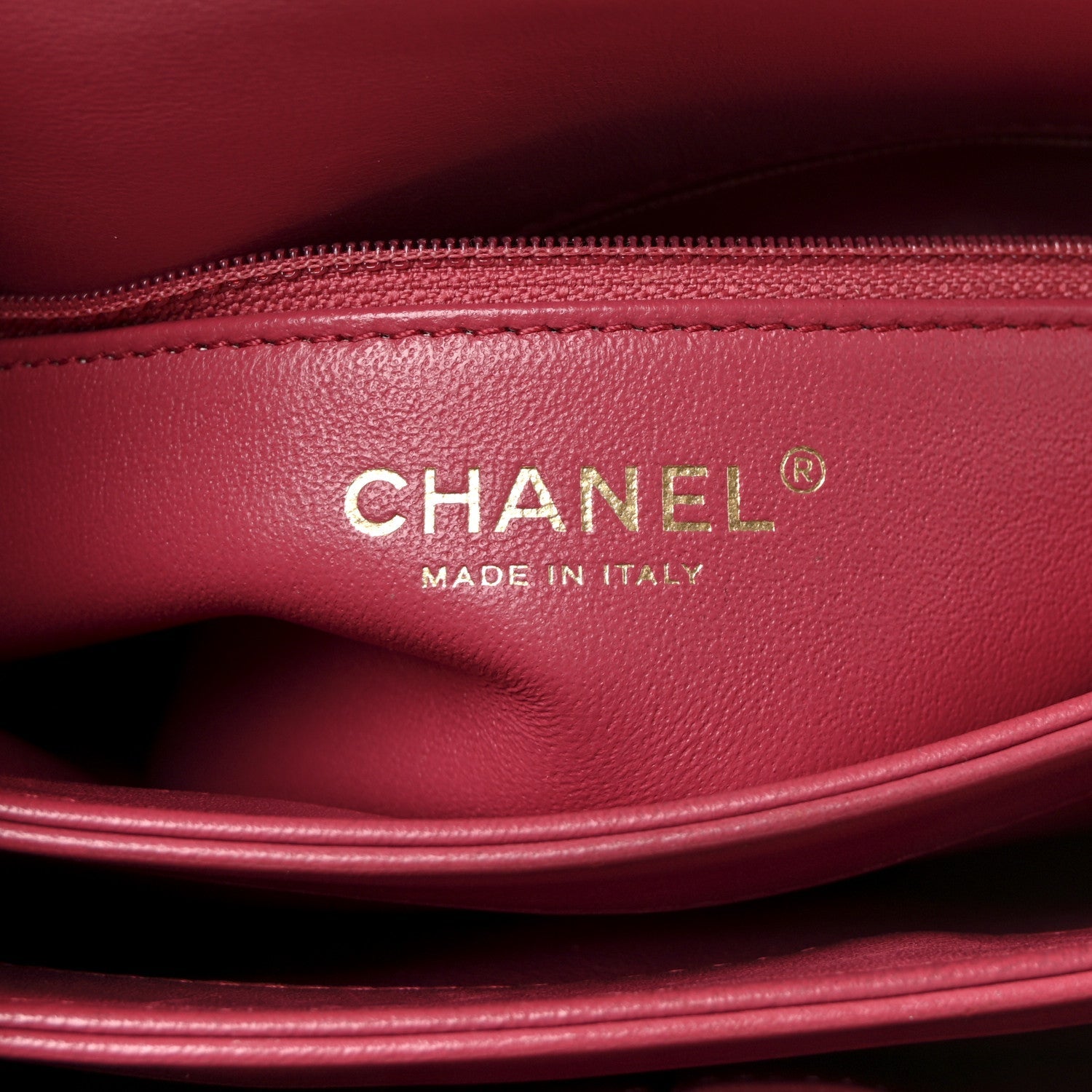 Chanel Lambskin Quilted Small Trendy CC Flap Dual Handle Bag Dark Pink