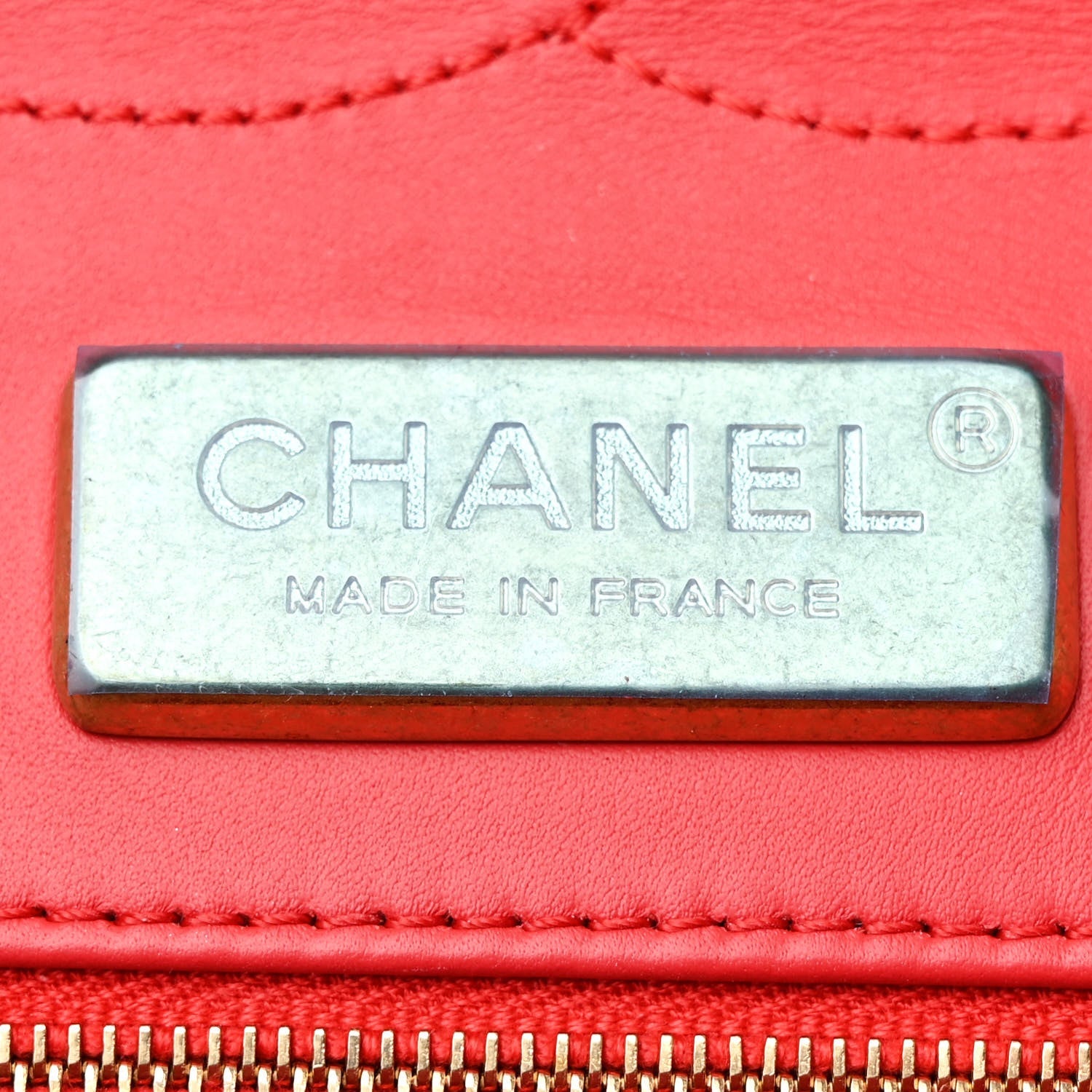 Chanel Alligator Jumbo Double Flap Red