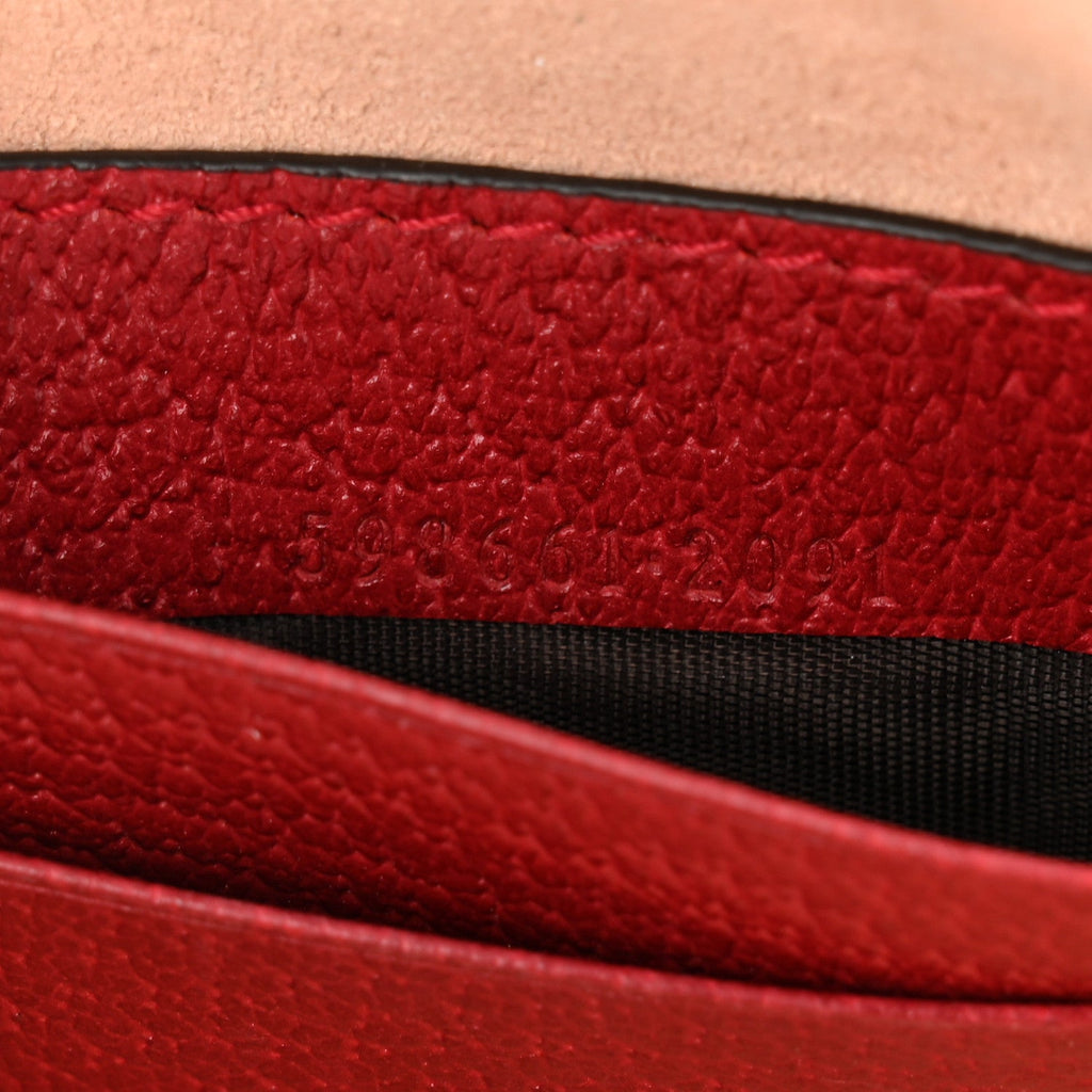Gucci GG Supreme Monogram Web Flora Mini Ophidia Round Backpack Red