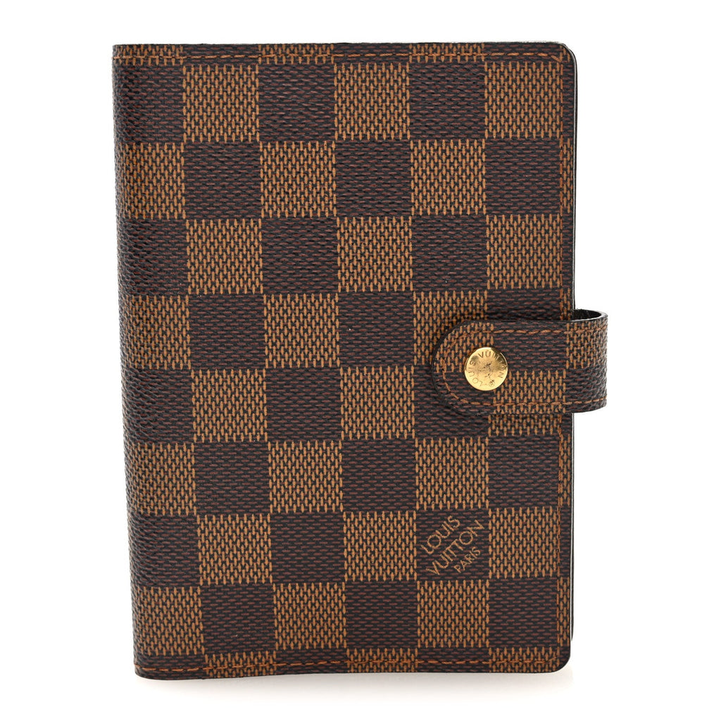Louis Vuitton Damier Ebene Small Ring Agenda Cover