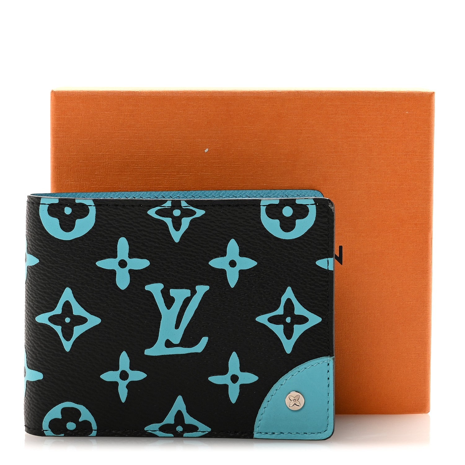 Louis Vuitton Monogram Playground Slender Wallet Black