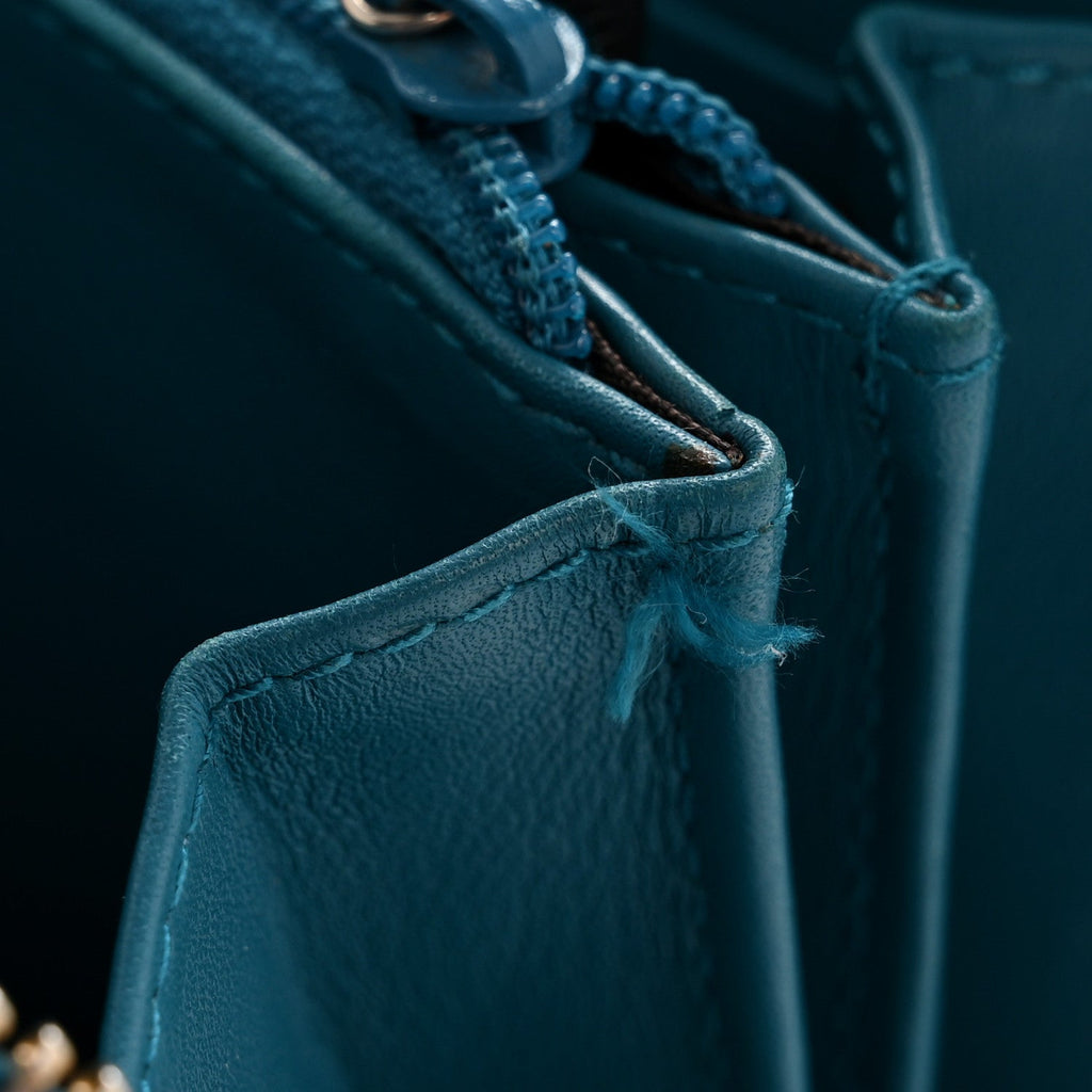 Gucci Microguccissima Zip Around Wallet Deep Cobalt