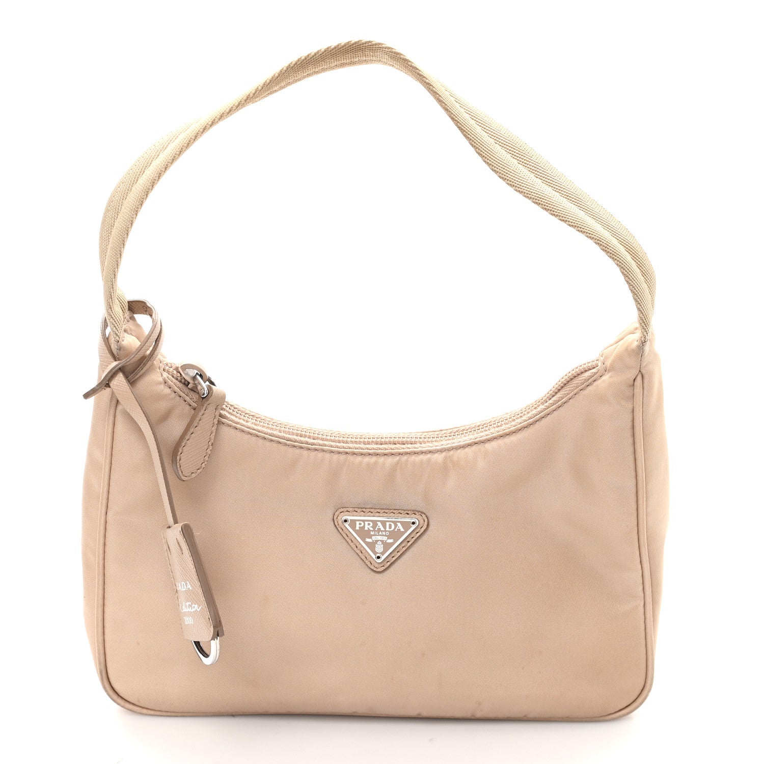 Prada Tessuto Nylon Mini Re-Edition 2000 Bag Cammeo