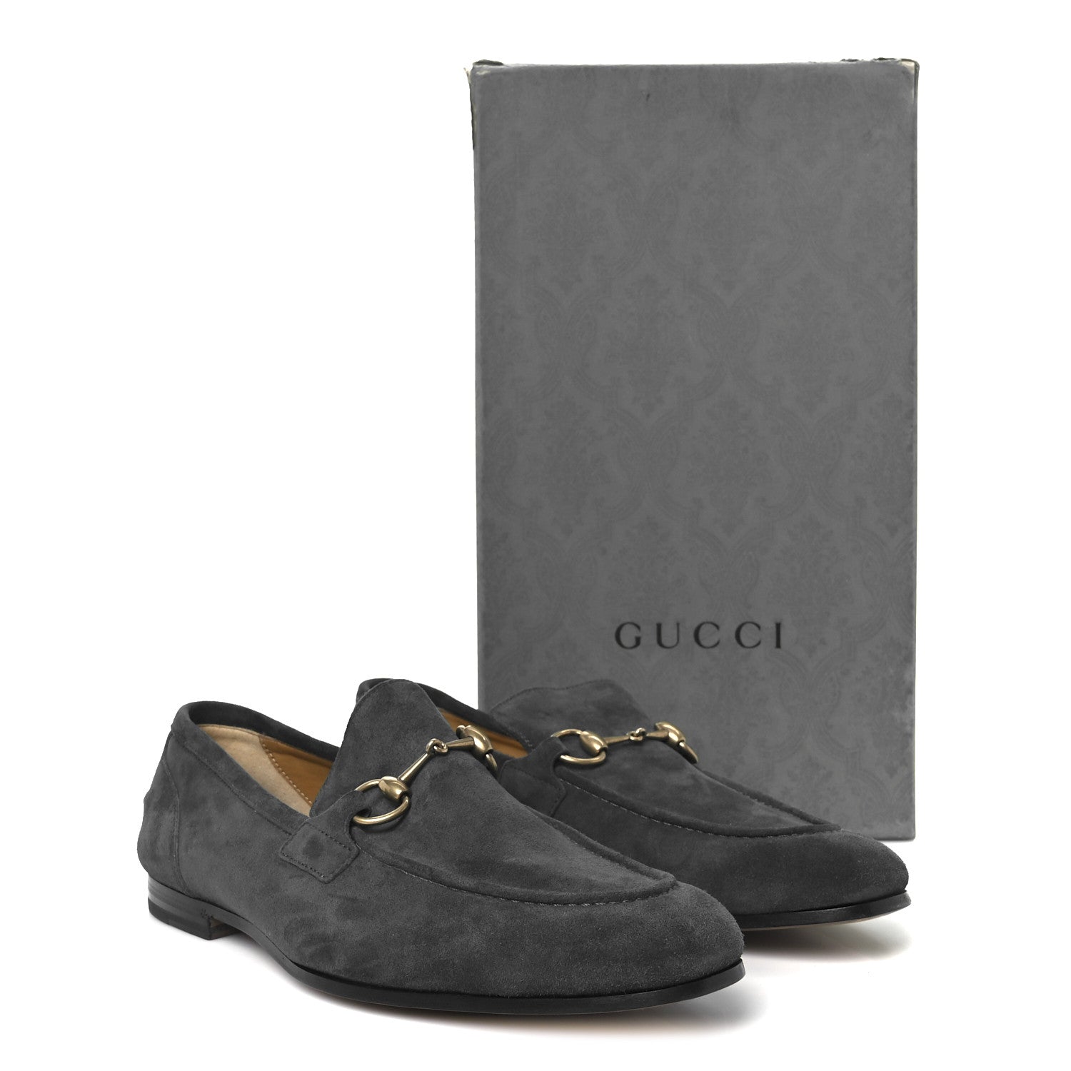Gucci Suede Horsebit Mens Jordaan Loafers 9.5 Green