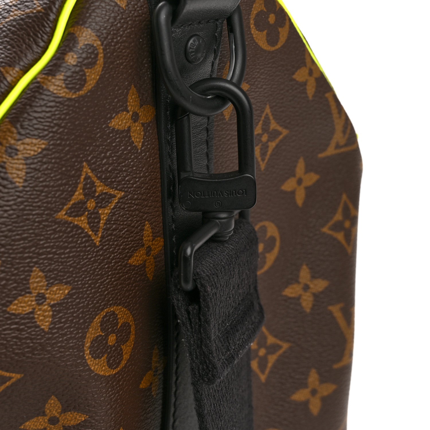Louis Vuitton Monogram Macassar Keepall Bandouliere 50 Florescent Yellow