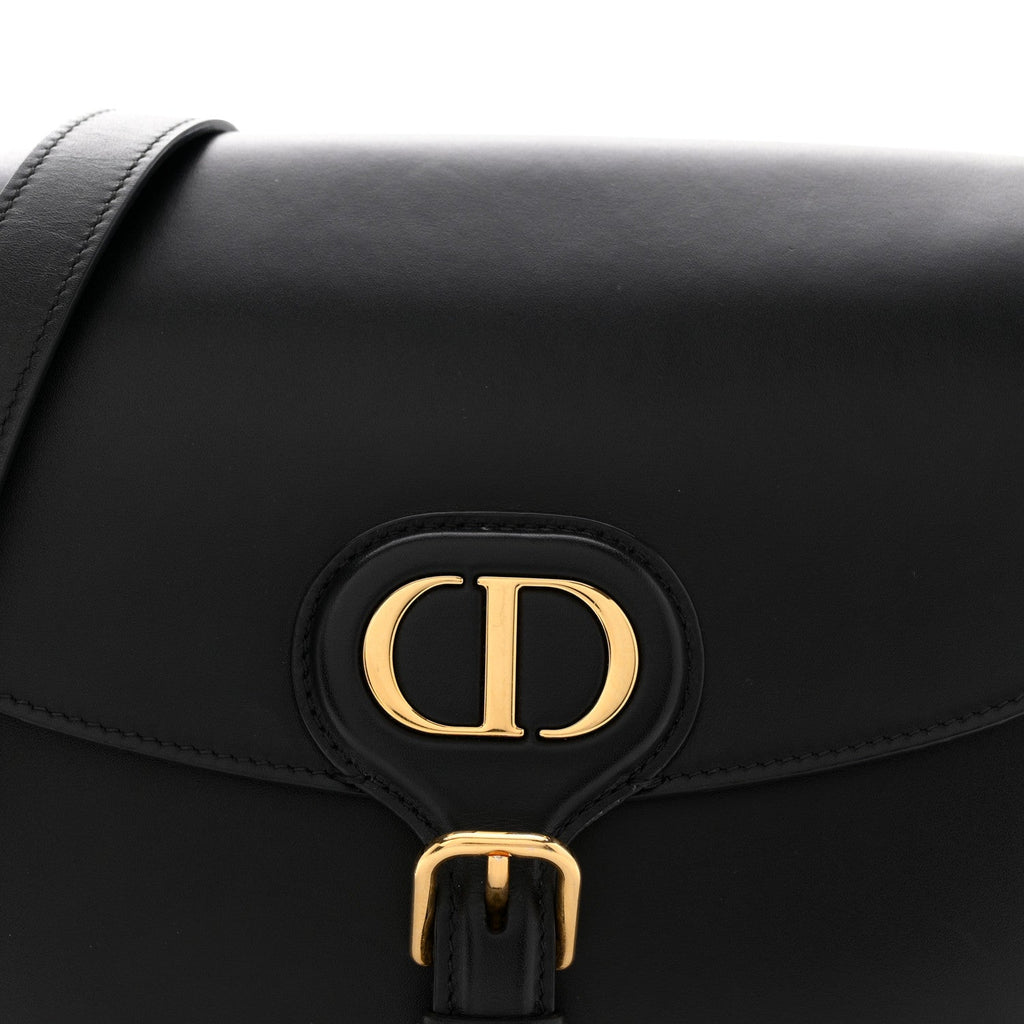 Christian Dior Box Calfskin Medium Bobby Flap Black
