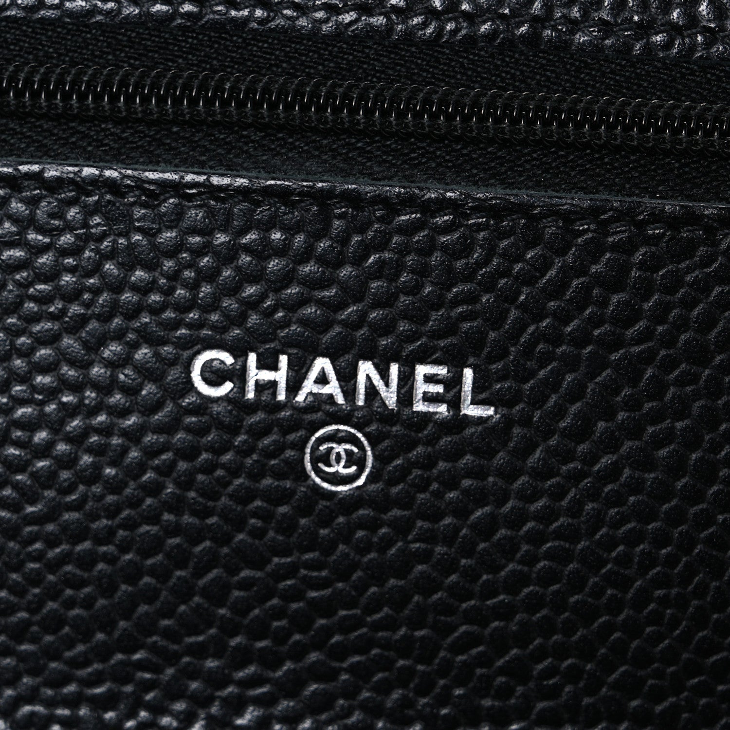 Chanel Caviar Quilted Wallet on Chain WOC Black