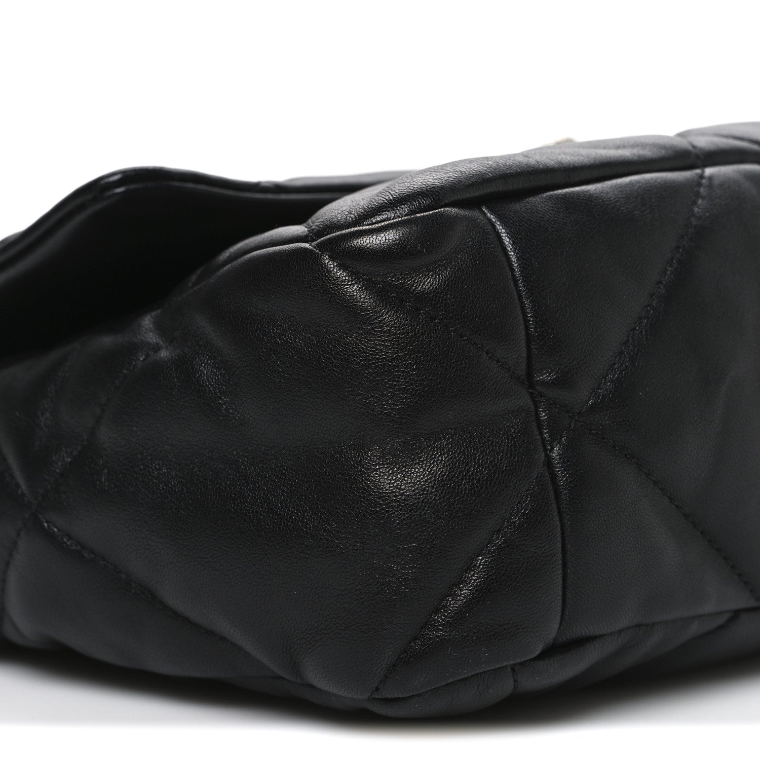 Chanel Lambskin Quilted Large Chanel 19 Flap Black