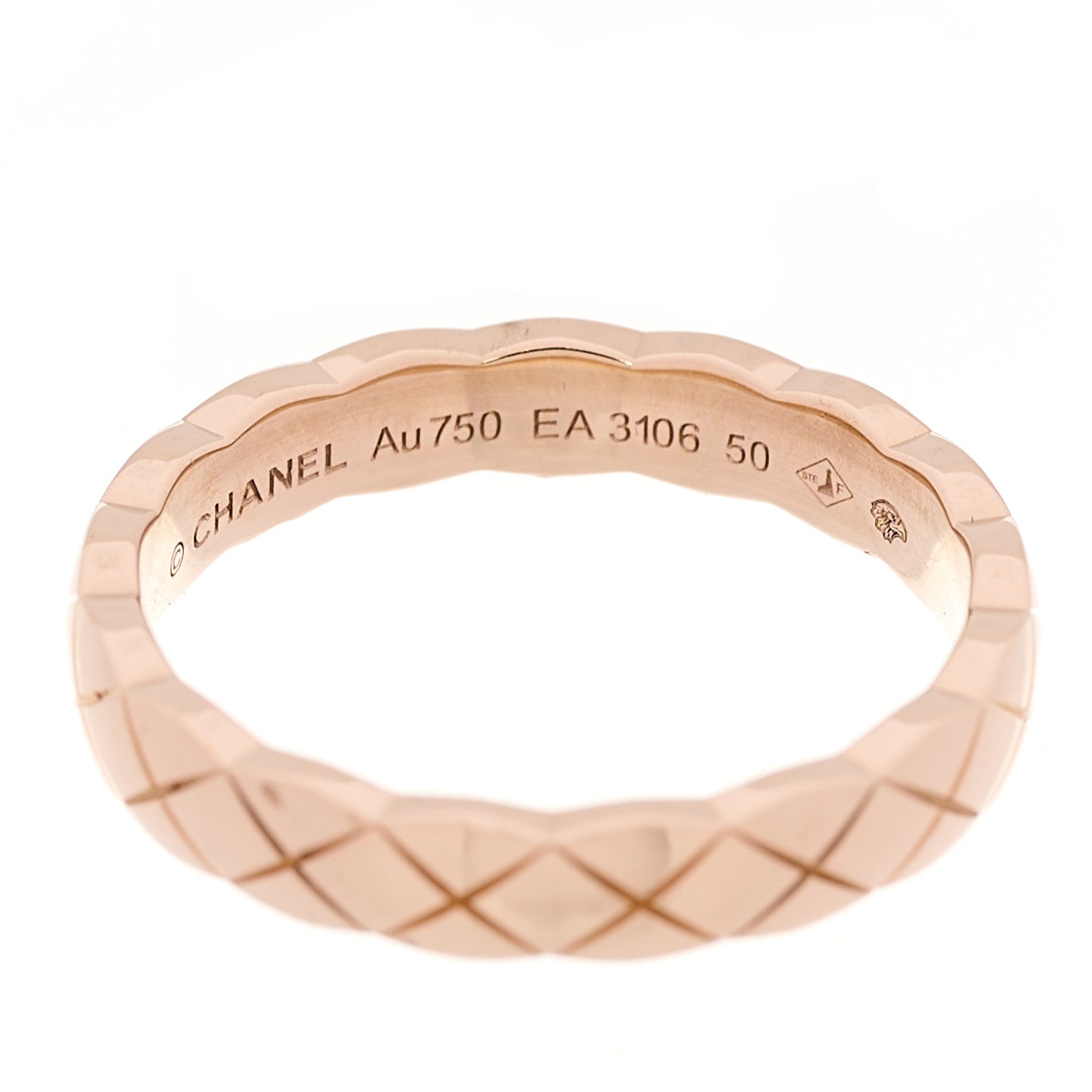 18K Beige Gold Mini Coco Crush Ring 50 5.25