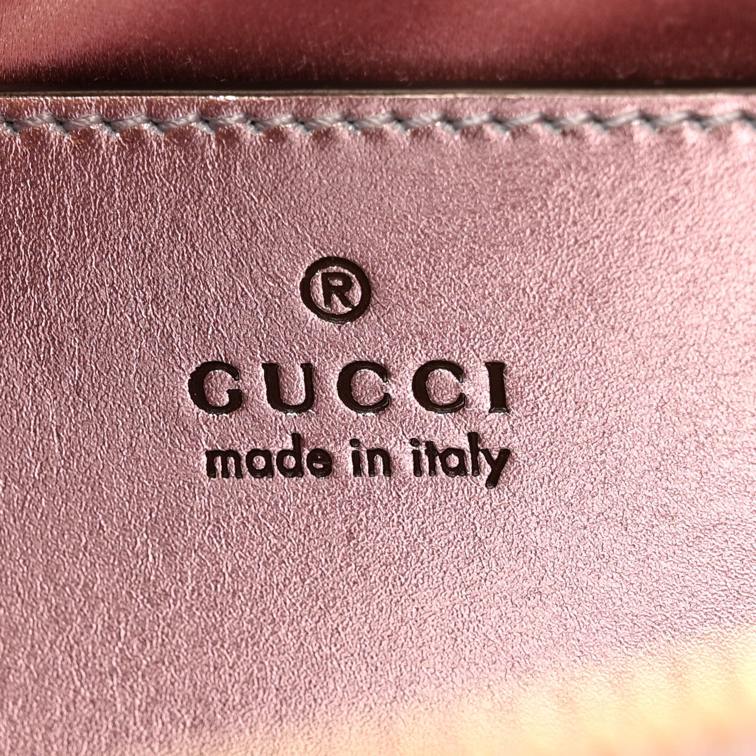 Gucci Iridescent Nappa Chevron Matelasse Small GG Marmont Chain Shoulder Bag Iridescent Escape Pink