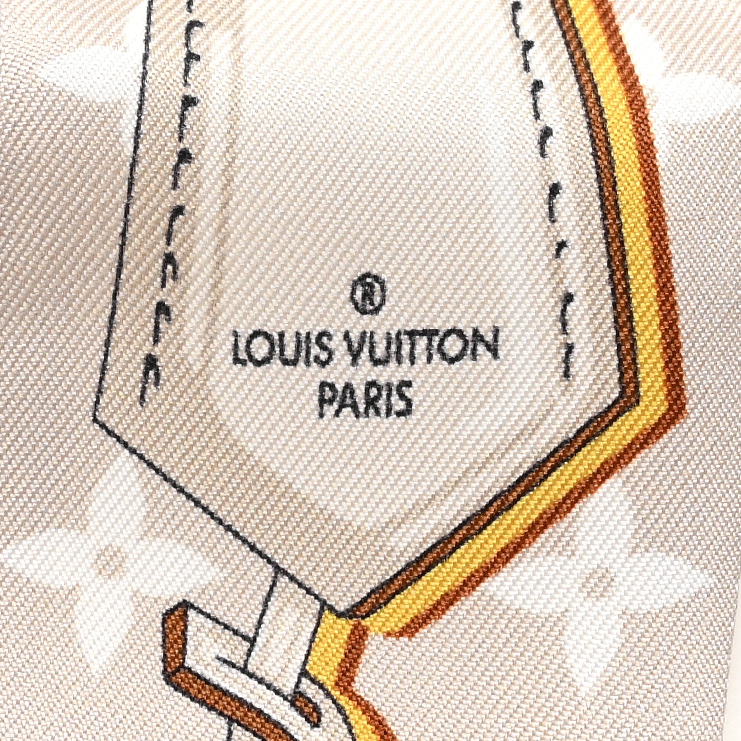Louis Vuitton Silk Ultimate Monogram BB Bandeau Beige Clair