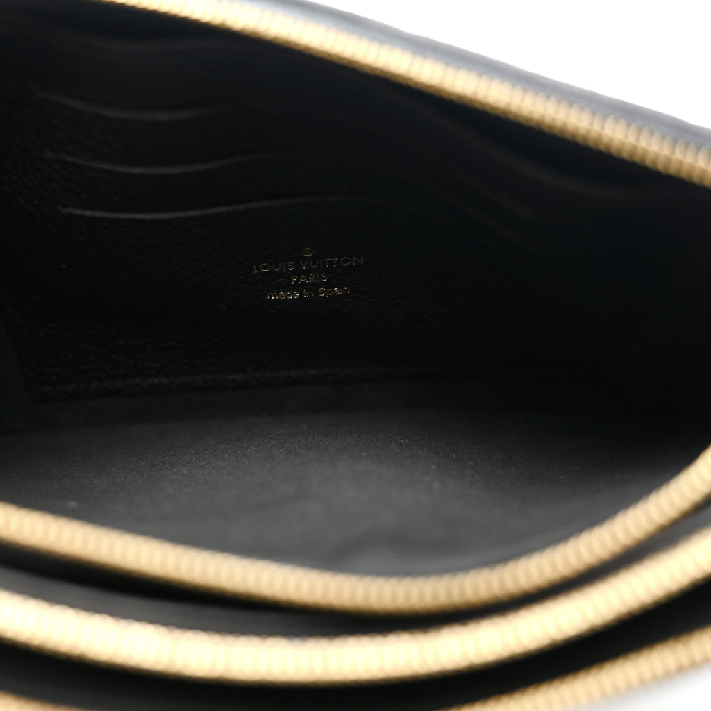 Louis Vuitton Empreinte Double Zip Pochette Black