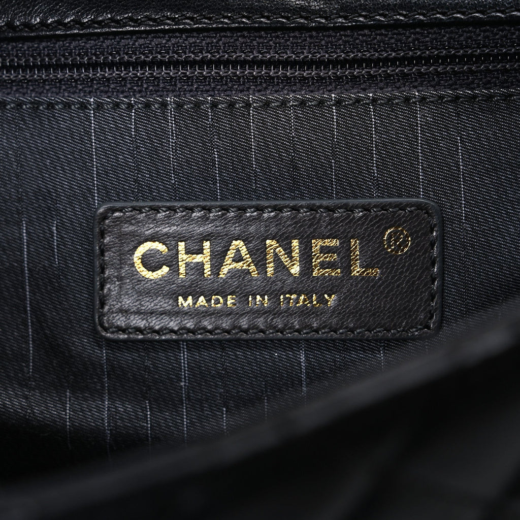 Chanel Lambskin Medium Westminster Pearl Flap Black