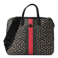 Gucci GG Supreme Monogram Caleido Web Briefcase Black