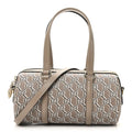 Gucci GG Shadow Monogram Ophidia Top Handle Bowler Bag Taupe