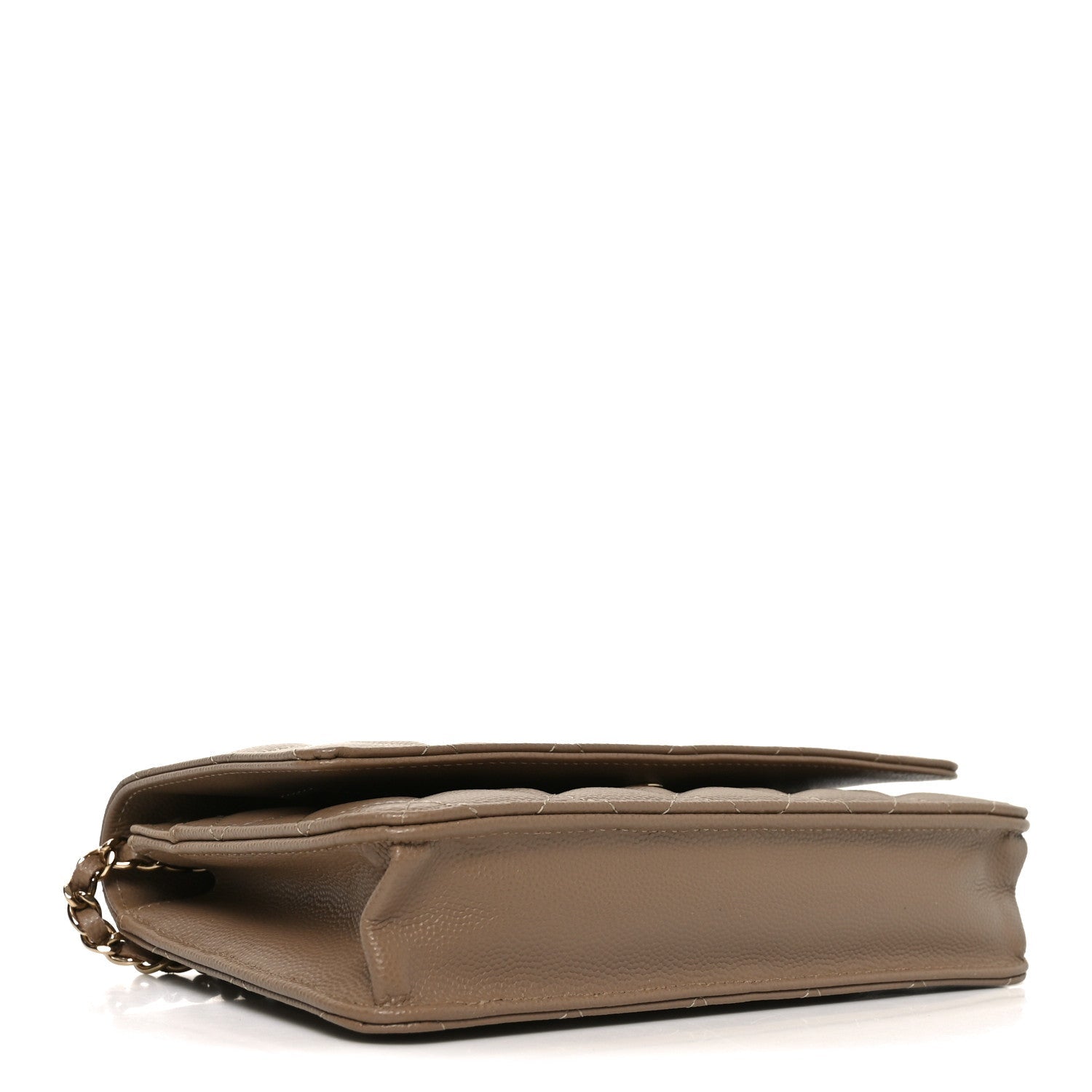Chanel Caviar Quilted Wallet on Chain WOC Beige
