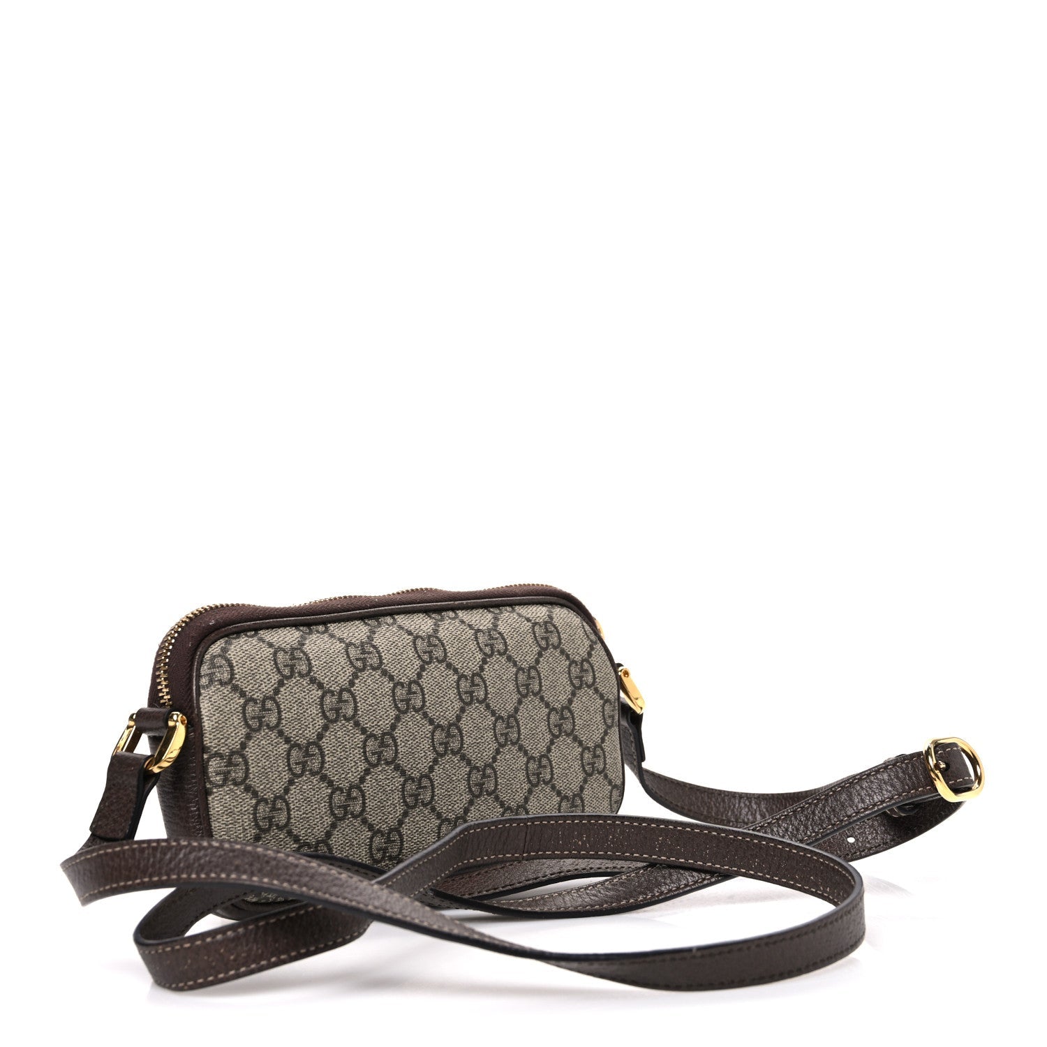Gucci GG Supreme Monogram Web Mini Ophidia GG Bag Brown
