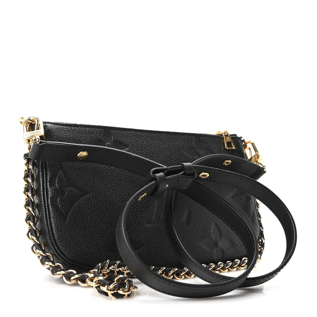 Louis Vuitton Empreinte Monogram Giant Multi Pochette Accessories Black