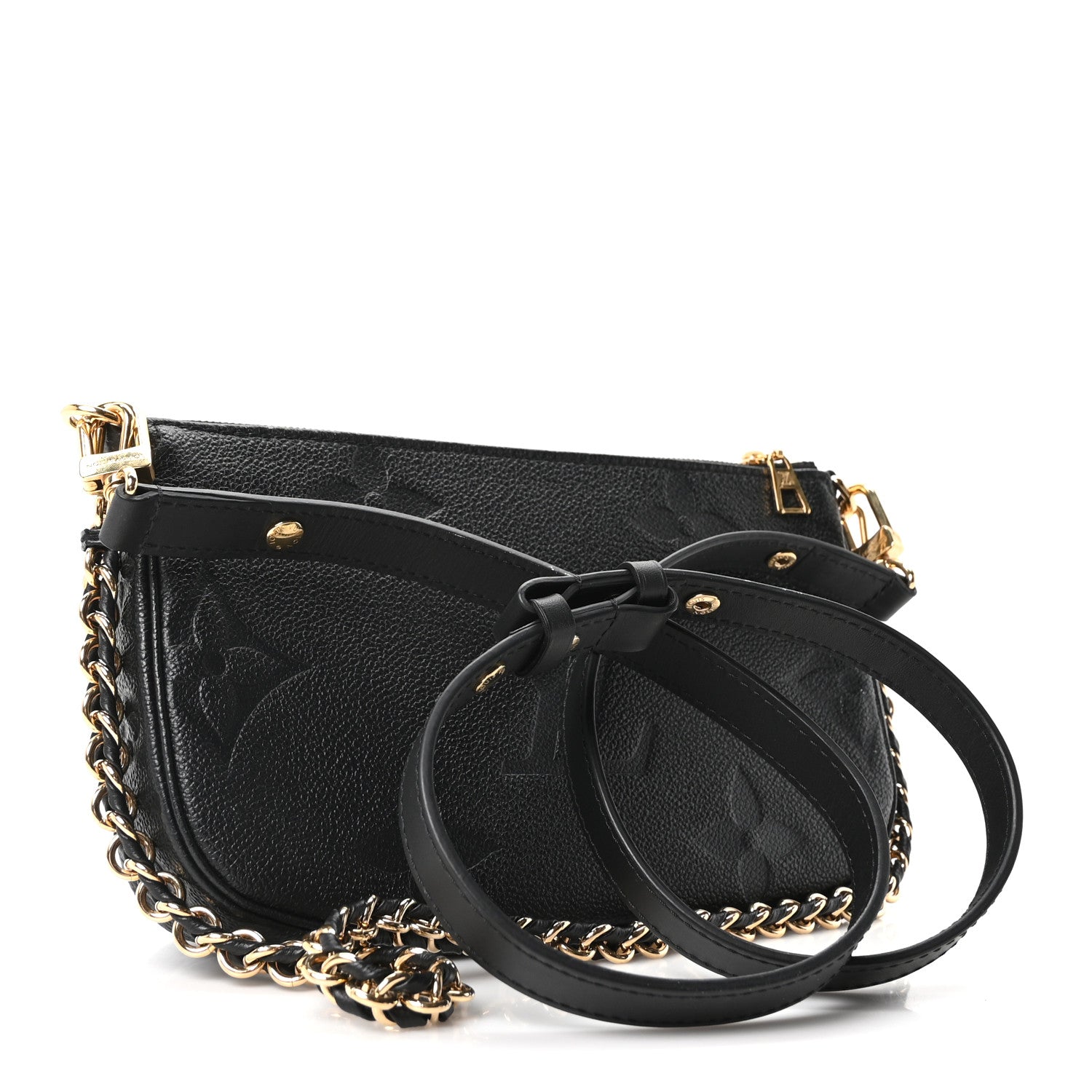 Louis Vuitton Empreinte Monogram Giant Multi Pochette Accessories Black